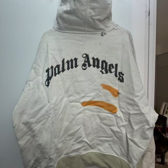 Palm Angels Palm Neon Hoodie 'Off White/Multicolor' - Picture 3 of 4